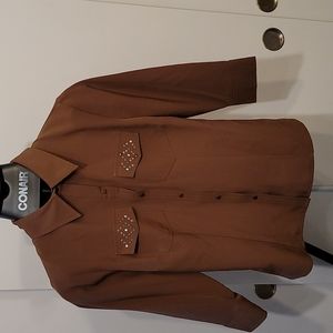 Snap Button western shirt 3/4 sleeve
